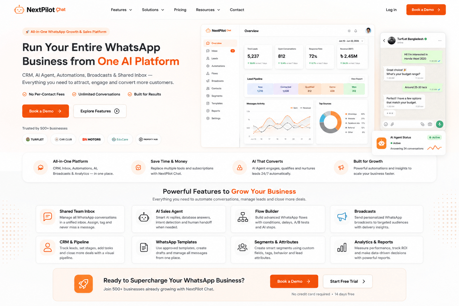 The NextPilot Chat workspace